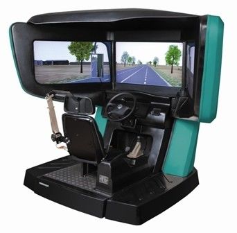 Electrical manual driving simulator , 180 degree driving training simulator
