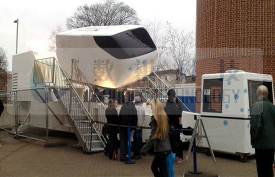 Immersive 6 DOF hydraulic / electric 4D Motion Simulator for amusement park