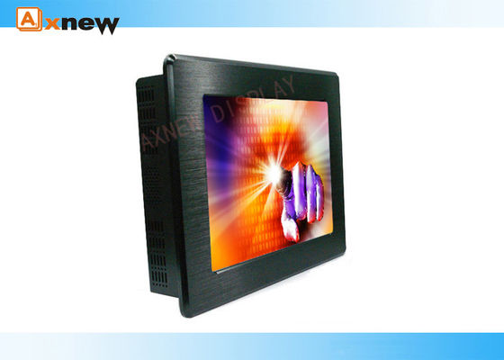Panel mount  XGA 15 Inch TFT Industrial LCD Displays With Protective Glass VGA + DVI
